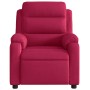 Sillón reclinable de terciopelo rojo tinto en Sillones | Comprar online en Foru.es