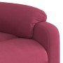 Sillón reclinable de terciopelo rojo tinto en Sillones | Comprar online en Foru.es
