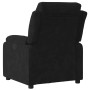 Sillón reclinable de terciopelo negro en Sillones | Comprar online en Foru.es