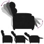 Sillón reclinable de terciopelo negro en Sillones | Comprar online en Foru.es