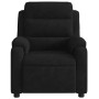 Sillón reclinable de terciopelo negro en Sillones | Comprar online en Foru.es