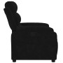 Sillón reclinable de terciopelo negro en Sillones | Comprar online en Foru.es