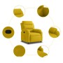 Sillón reclinable terciopelo amarillo en Sillones | Comprar online en Foru.es