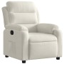 Sillón reclinable terciopelo blanco crema en Sillones | Comprar online en Foru.es