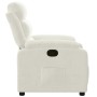 Sillón reclinable terciopelo blanco crema en Sillones | Comprar online en Foru.es