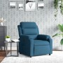 Sillón reclinable de terciopelo azul en Sillones | Comprar online en Foru.es