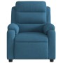 Sillón reclinable de terciopelo azul en Sillones | Comprar online en Foru.es
