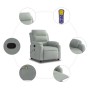Sillón reclinable de masaje terciopelo gris claro en Sillones | Comprar online en Foru.es