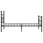 Estructura de cama con somier metal negro 90x200 cm de vidaXL, Camas y somieres - Ref: Foro24-284454, Precio: 113,68 €, Descu...