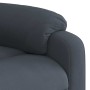 Sillón de masaje reclinable de terciopelo gris oscuro en Sillones | Comprar online en Foru.es