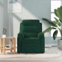 Sillón de masaje reclinable de terciopelo verde oscuro en Sillones | Comprar online en Foru.es
