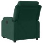 Sillón de masaje reclinable de terciopelo verde oscuro en Sillones | Comprar online en Foru.es