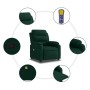 Sillón de masaje reclinable de terciopelo verde oscuro en Sillones | Comprar online en Foru.es