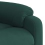 Sillón de masaje reclinable de terciopelo verde oscuro en Sillones | Comprar online en Foru.es