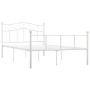 Estructura de cama de metal blanco 120x200 cm de vidaXL, Camas y somieres - Ref: Foro24-284518, Precio: 138,47 €, Descuento: %