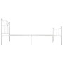 Estructura de cama de metal blanco 120x200 cm de vidaXL, Camas y somieres - Ref: Foro24-284518, Precio: 138,47 €, Descuento: %