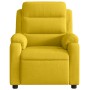 Sillón de masaje reclinable de terciopelo amarillo en Sillones | Comprar online en Foru.es