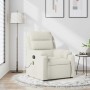 Sillón de masaje reclinable de terciopelo crema en Sillones | Comprar online en Foru.es