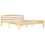 Estructura de cama de madera de pino maciza 160x200 cm de vidaXL, Camas y somieres - Ref: Foro24-322065, Precio: 130,12 €, De...