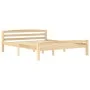 Estructura de cama de madera de pino maciza 160x200 cm de vidaXL, Camas y somieres - Ref: Foro24-322065, Precio: 128,95 €, De...