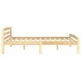 Estructura de cama de madera de pino maciza 160x200 cm de vidaXL, Camas y somieres - Ref: Foro24-322065, Precio: 128,95 €, De...
