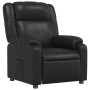 Sillón reclinable de cuero sintético negro en Sillones | Comprar online en Foru.es