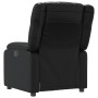 Sillón reclinable de cuero sintético negro en Sillones | Comprar online en Foru.es