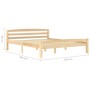 Estructura de cama de madera de pino maciza 160x200 cm de vidaXL, Camas y somieres - Ref: Foro24-322065, Precio: 130,12 €, De...