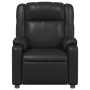 Sillón reclinable de cuero sintético negro en Sillones | Comprar online en Foru.es