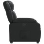 Sillón reclinable de cuero sintético negro en Sillones | Comprar online en Foru.es