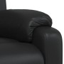 Sillón reclinable de cuero sintético negro en Sillones | Comprar online en Foru.es