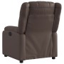 Sillón reclinable de cuero sintético marrón en Sillones | Comprar online en Foru.es
