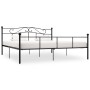 Estructura de cama de metal negro 180x200 cm de vidaXL, Camas y somieres - Ref: Foro24-284528, Precio: 159,54 €, Descuento: %