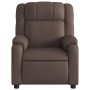 Sillón reclinable de cuero sintético marrón en Sillones | Comprar online en Foru.es