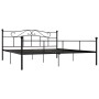 Estructura de cama de metal negro 180x200 cm de vidaXL, Camas y somieres - Ref: Foro24-284528, Precio: 159,54 €, Descuento: %