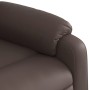 Sillón reclinable de cuero sintético marrón en Sillones | Comprar online en Foru.es