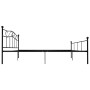 Estructura de cama de metal negro 180x200 cm de vidaXL, Camas y somieres - Ref: Foro24-284528, Precio: 159,54 €, Descuento: %
