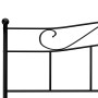Estructura de cama de metal negro 180x200 cm de vidaXL, Camas y somieres - Ref: Foro24-284528, Precio: 159,54 €, Descuento: %