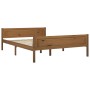 Estructura de cama madera maciza pino marrón miel 140x200 cm de vidaXL, Camas y somieres - Ref: Foro24-322113, Precio: 133,85...