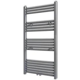 Radiador toallero de baño recto gris 600 x 1160 mm de vidaXL, Radiadores - Ref: Foro24-141892, Precio: 110,58 €, Descuento: %