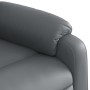 Sillón reclinable de cuero sintético gris en Sillones | Comprar online en Foru.es