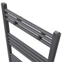 Radiador toallero de baño recto gris 600 x 1160 mm de vidaXL, Radiadores - Ref: Foro24-141892, Precio: 112,49 €, Descuento: %