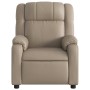 Sillón reclinable de cuero sintético color capuchino en Sillones | Comprar online en Foru.es