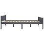 Estructura de cama de madera maciza de pino gris 120x200 cm de vidaXL, Camas y somieres - Ref: Foro24-322126, Precio: 132,41 ...