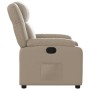 Sillón reclinable de cuero sintético color capuchino en Sillones | Comprar online en Foru.es