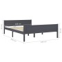 Estructura de cama de madera maciza de pino gris 120x200 cm de vidaXL, Camas y somieres - Ref: Foro24-322126, Precio: 132,41 ...