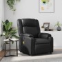 Sillón de masaje reclinable cuero sintético negro en Sillones | Comprar online en Foru.es