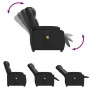 Sillón de masaje reclinable cuero sintético negro en Sillones | Comprar online en Foru.es