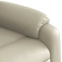 Sillón reclinable de masaje cuero sintético crema en Sillones | Comprar online en Foru.es