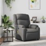 Sillón de masaje reclinable cuero sintético gris en Sillones | Comprar online en Foru.es